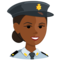Police Officer - Medium Black emoji on Messenger